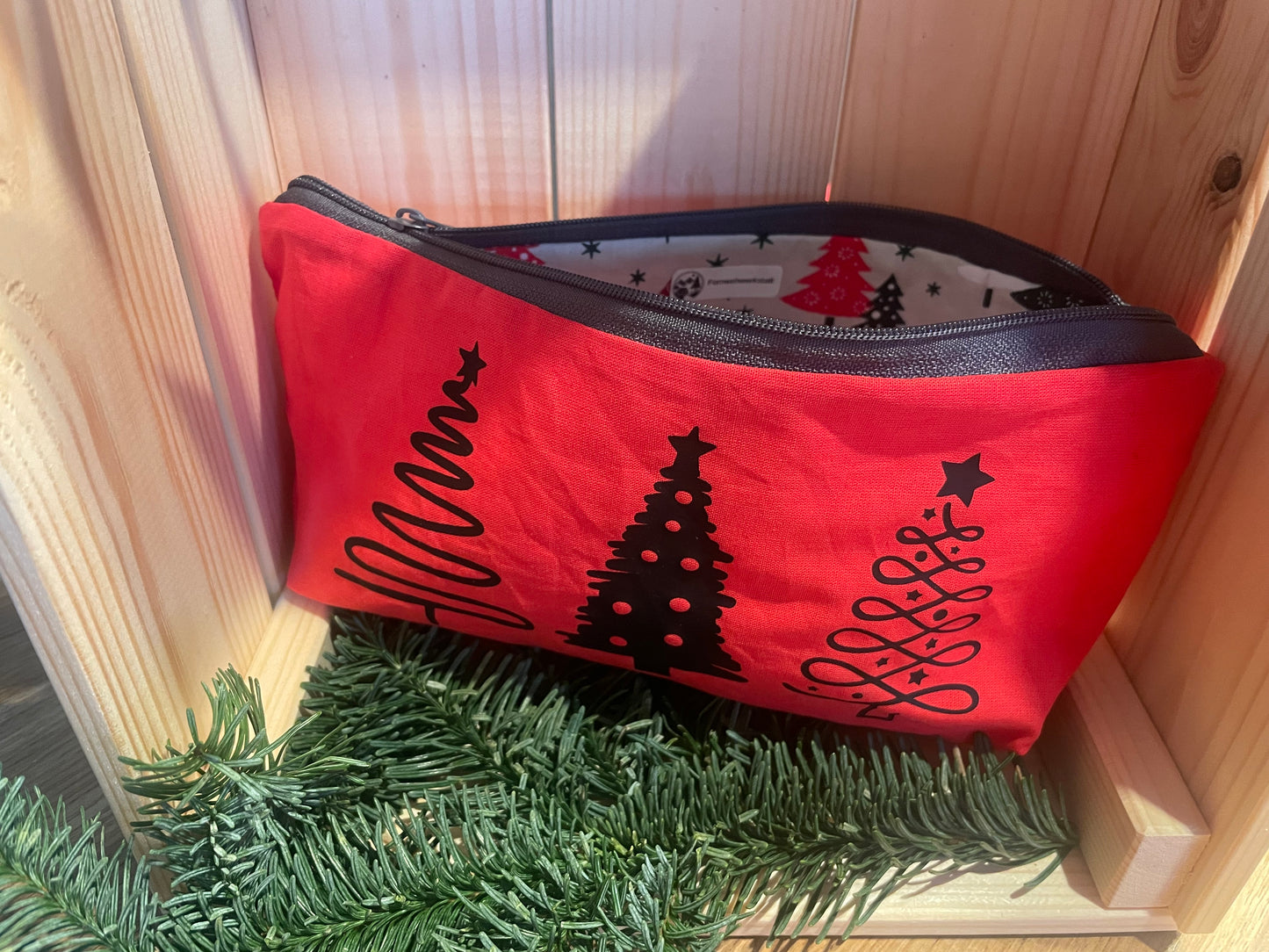 Weihnachtliche Utensilientasche